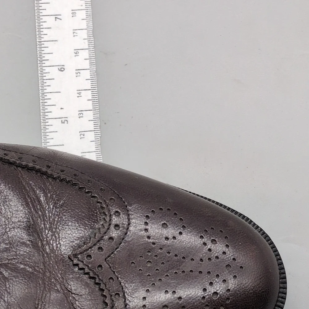 Nunn Bush Shoes Mens‎ Brown 12 Leather Wingtip Oxfords Dress Lace Up 73902